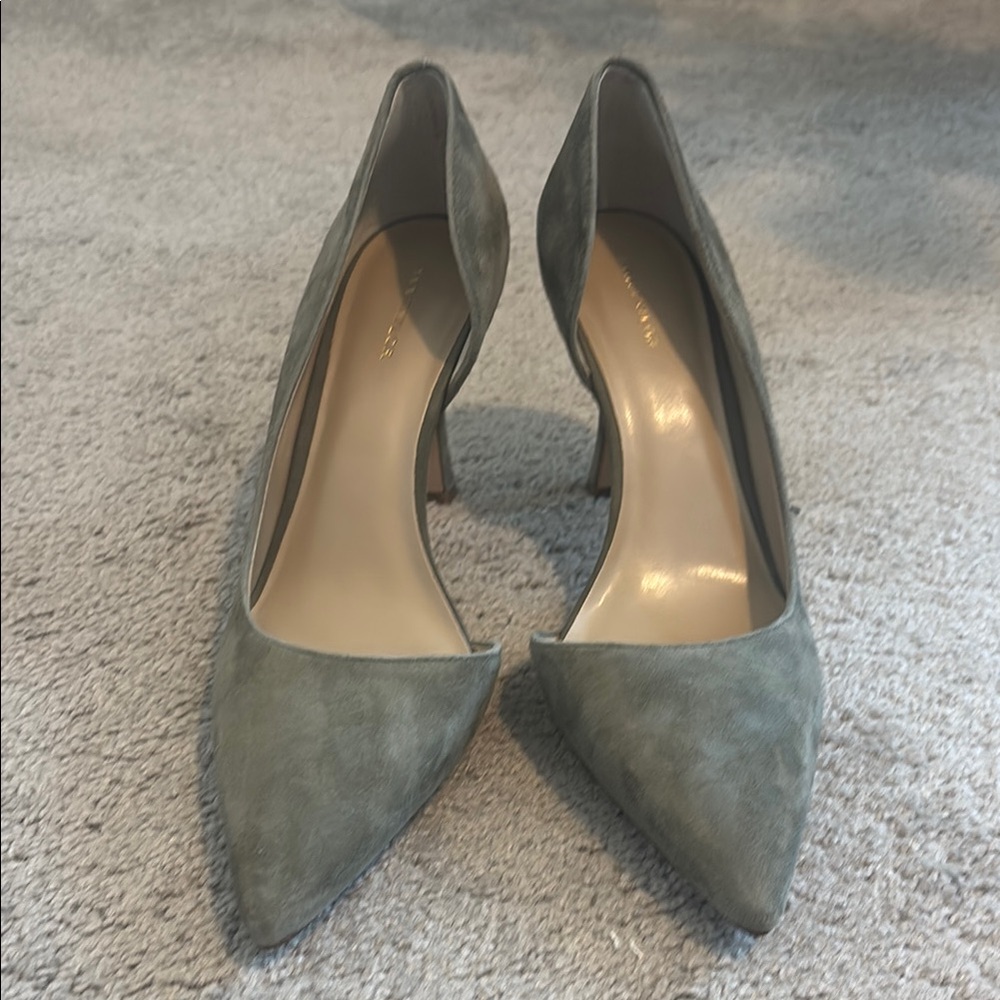 Elegant Gray / Green Women's Pumps